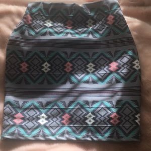 Adorable tribal print pencil skirt!